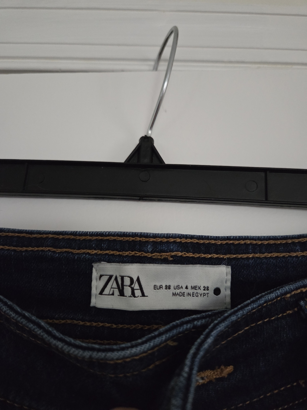 Zara Dark Blue High-Rise Wide-Leg Jeans - Picture 3 of 4